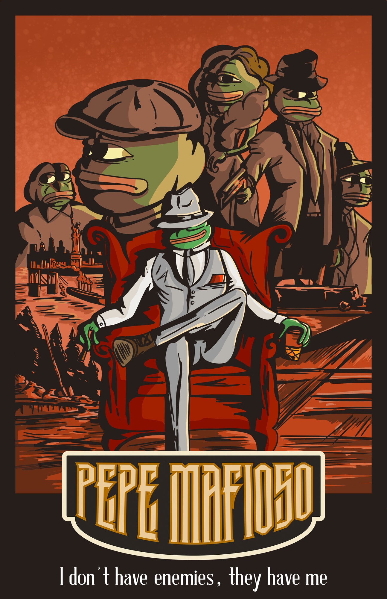 Pepe Mafioso comic book cover