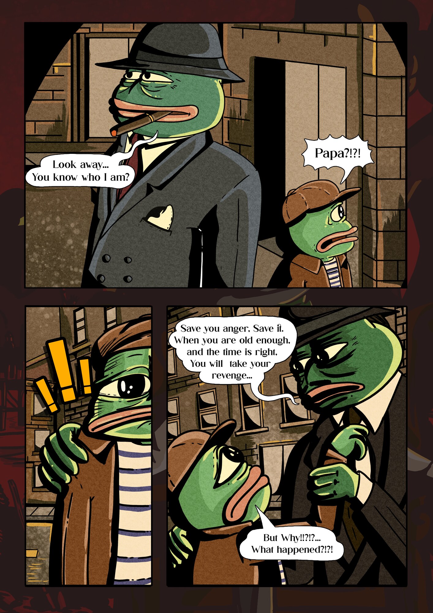 Page 3 of the Pepe Mafioso comic